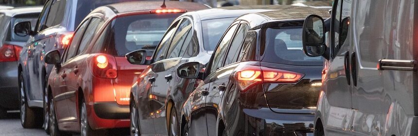 dugó, forgalom, autók